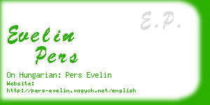 evelin pers business card
